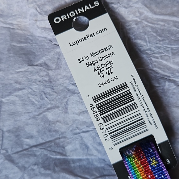 🦄 NWT Lupine Dog Collar Magic Unicorn ¾inch Microbatch NO LONGER AVAILABLE - Picture 3 of 5